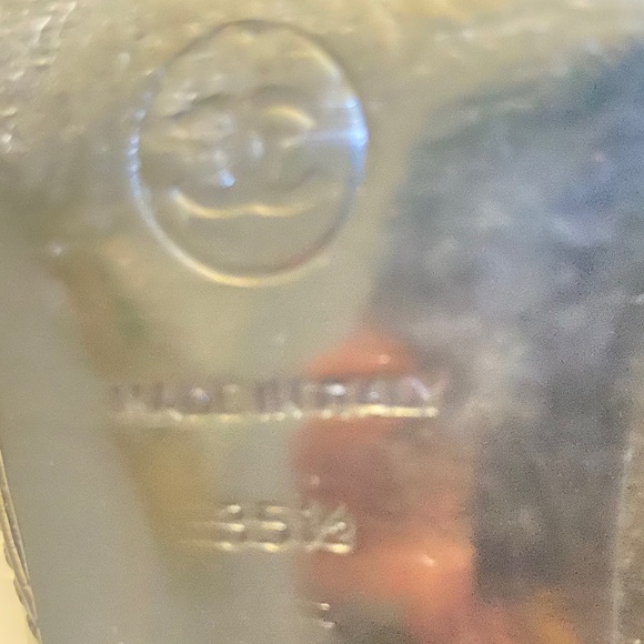 Chanel black leather patent mules heels slip on in slides 35.5 SANDALS pumps - Picture 7 of 9